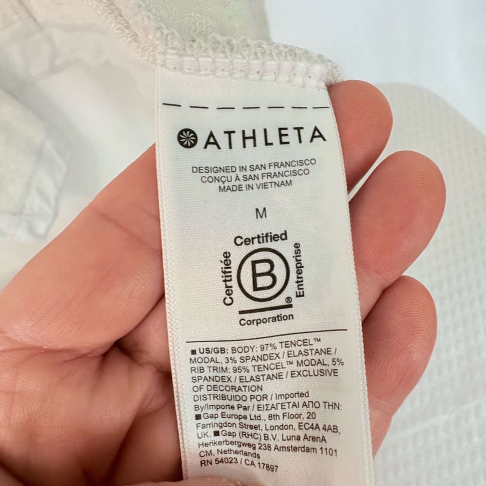 ATHLETA Light Gray Open Front Cardigan Sz M - Picture 5 of 7